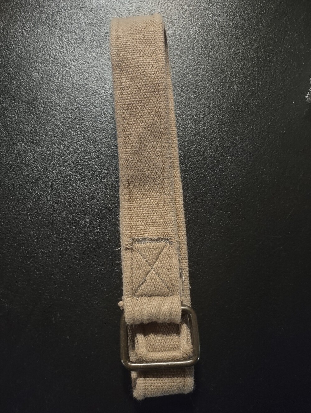 Canvas D Ring Brown Belt